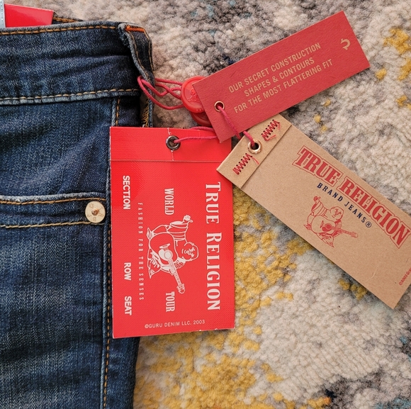 💙True Religion brand new 2021 Capri Contour Style Jeans - Picture 5 of 13